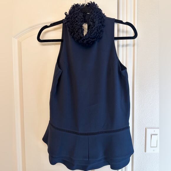 JONATHAN SIMKHAI Turtleneck Fur Top - Picture 3 of 5